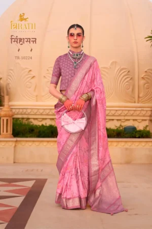 Trirath Sinhsan Patola Saree