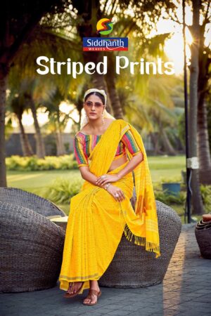 Striped Prints Sarees
