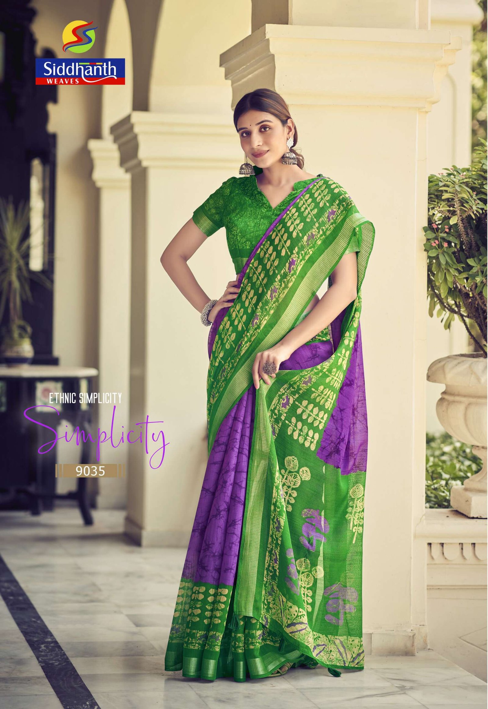 Siddhanth Binny Batiq Prints Saree - Image 10