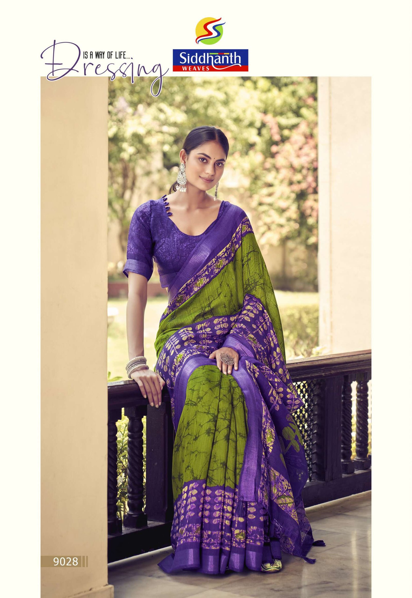 Siddhanth Binny Batiq Prints Saree - Image 8