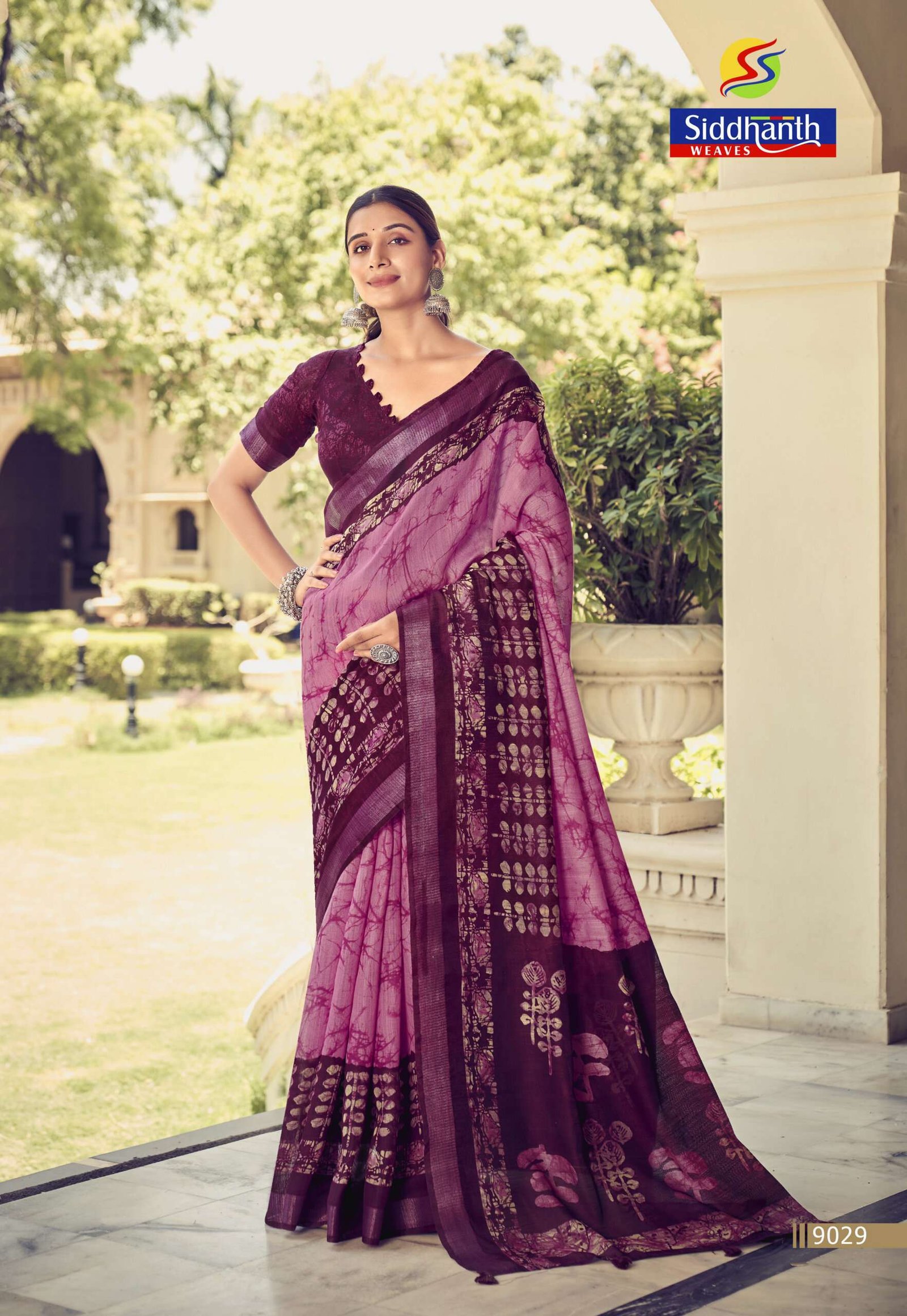 Siddhanth Binny Batiq Prints Saree - Image 7