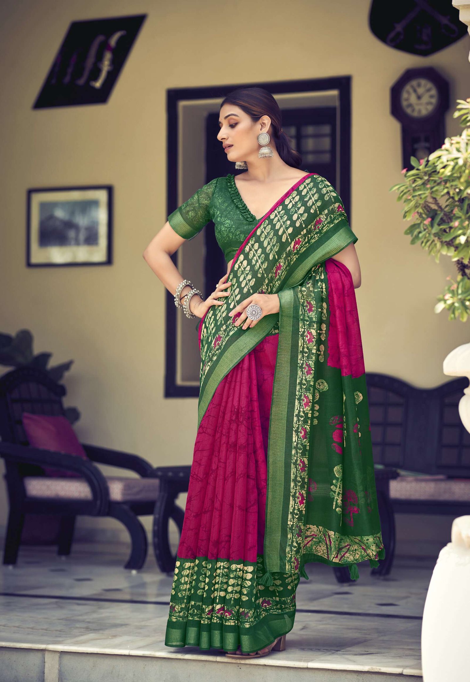 Siddhanth Binny Batiq Prints Saree - Image 6