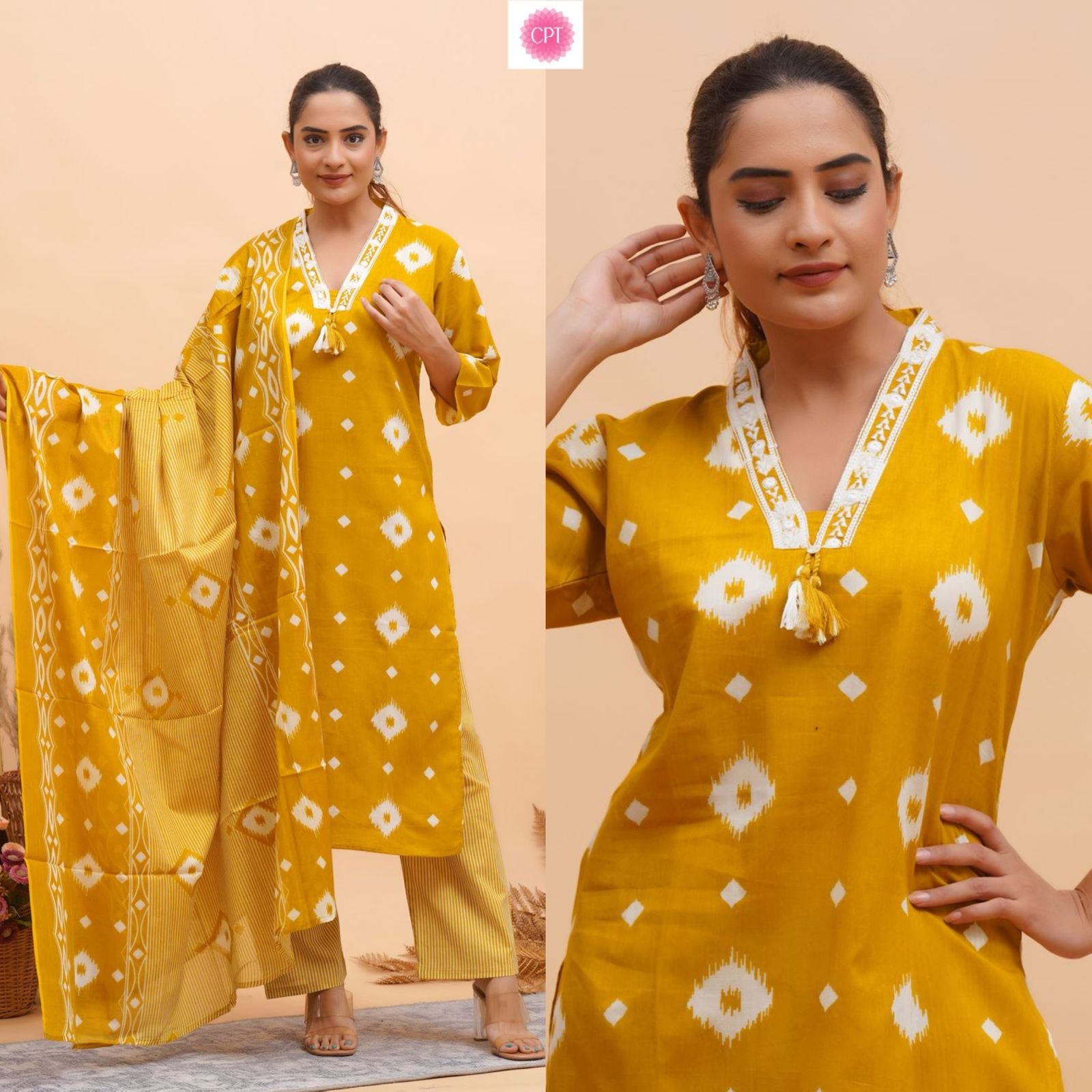 A 7 Pure Cotton 3 Piece Ready to Wear