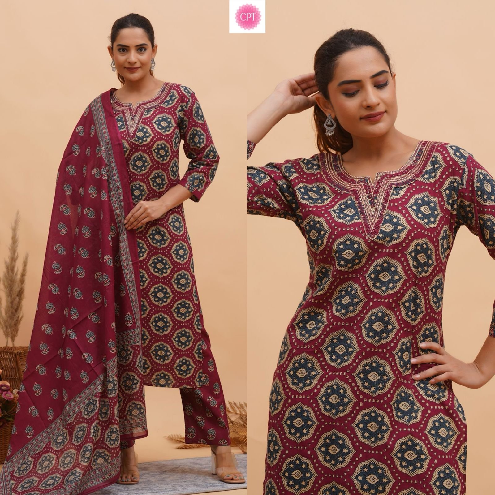 A 7 Pure Cotton 3 Piece Ready to Wear