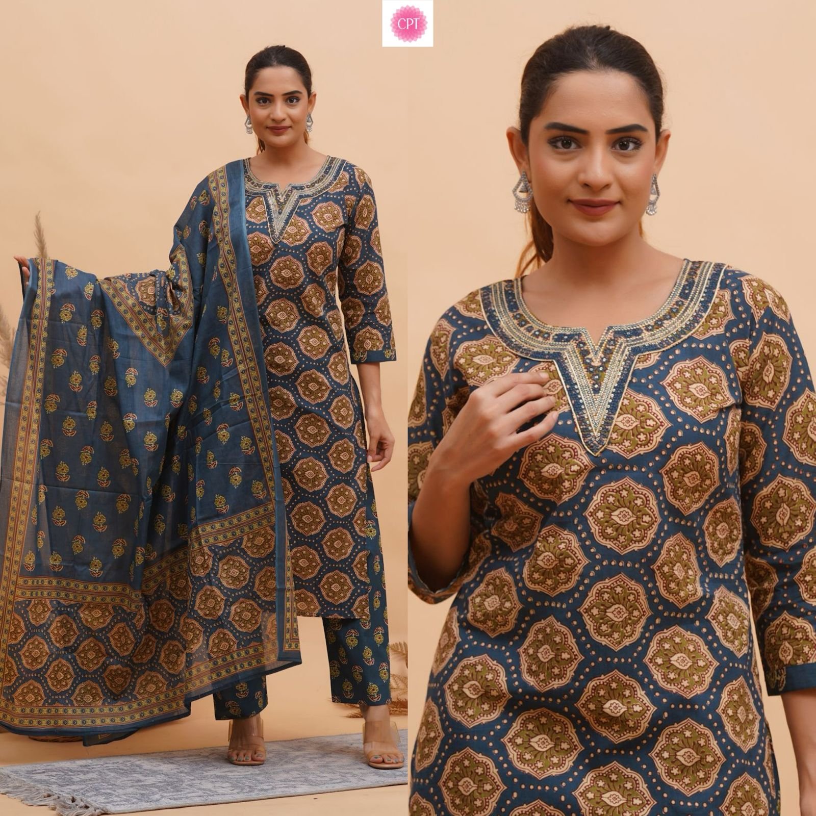 A 7 Pure Cotton 3 Piece Ready to Wear