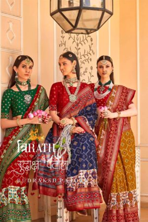 Trirath Rudraksh patola Saree