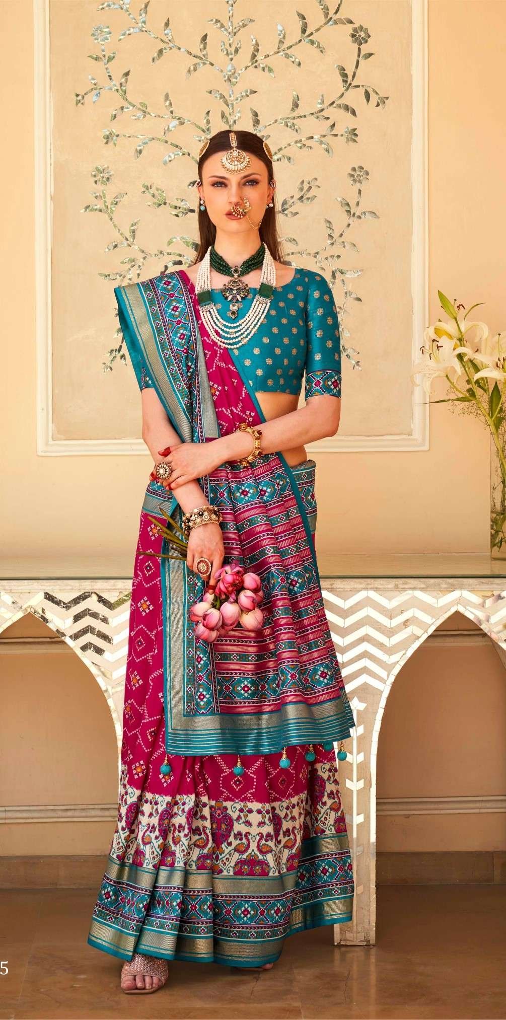 Acfpl Trirath Rudraksh patola Saree 10305