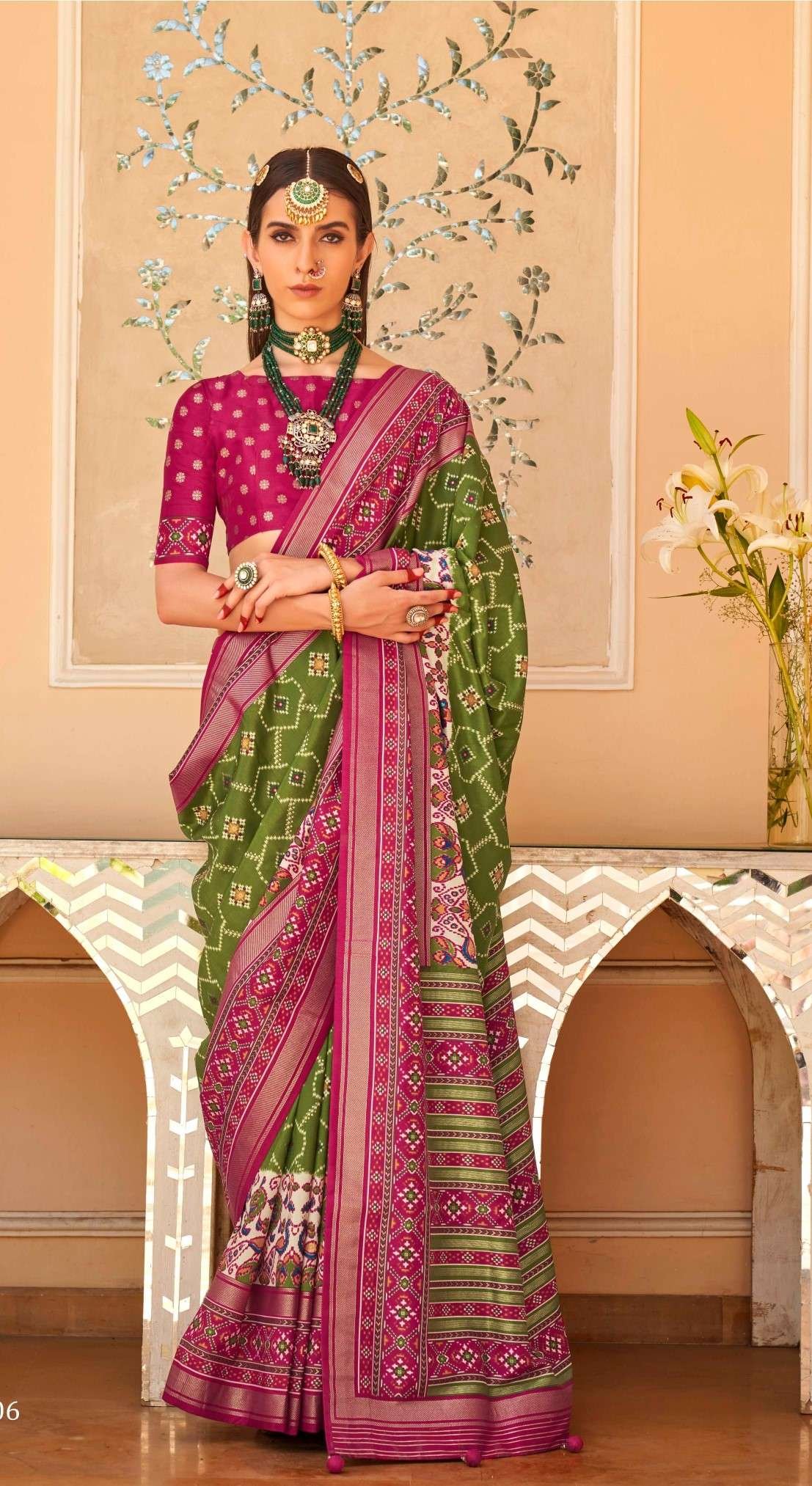 Acfpl Trirath Rudraksh patola Saree 10306
