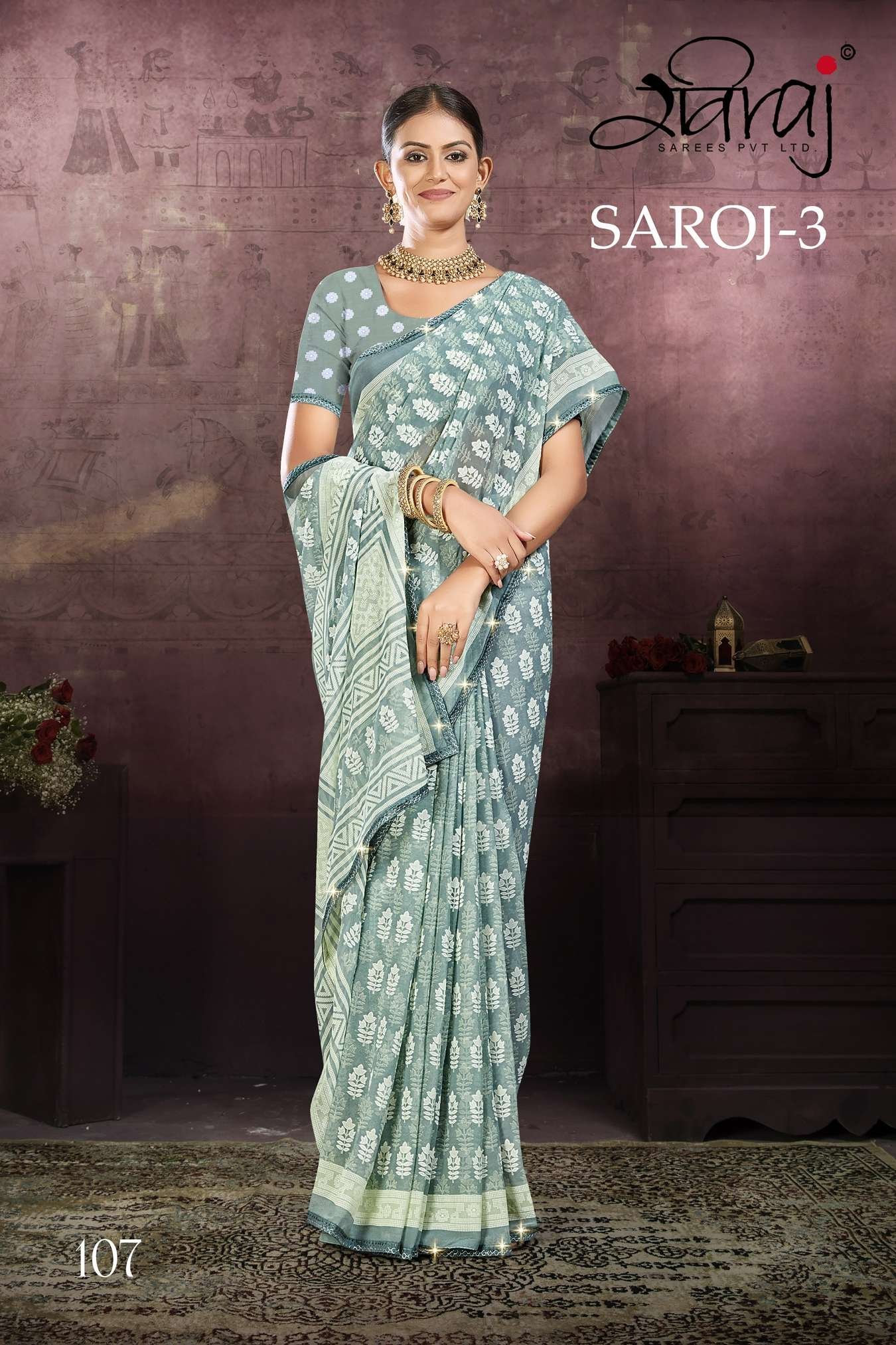 Raviraj Saroj Saree vol 03 - Image 4