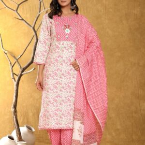 Pure Jaipur Cotton Ready To Wear Suit
