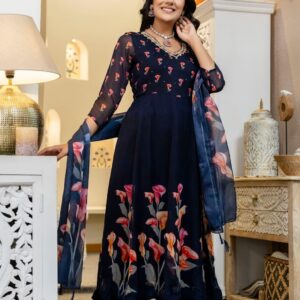 Pure Mal Chanderi 3 Piece Ready To Wear