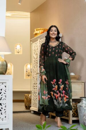 Pure Mal Chanderi 3 Piece Ready To Wear