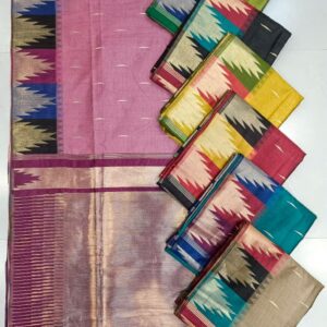Silk Mandir-1 Traditional Silk Saree with Geometric Border