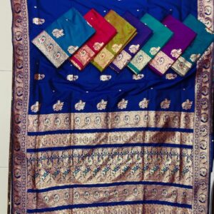 Soft Silk Woven Saree with Traditional Zari Border