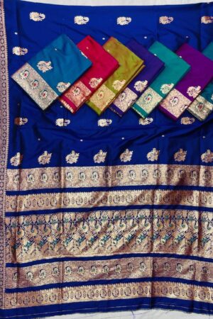 Soft Silk Woven Saree with Traditional Zari Border