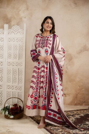 Pure Cotton Printed Kurta Set with Dupatta